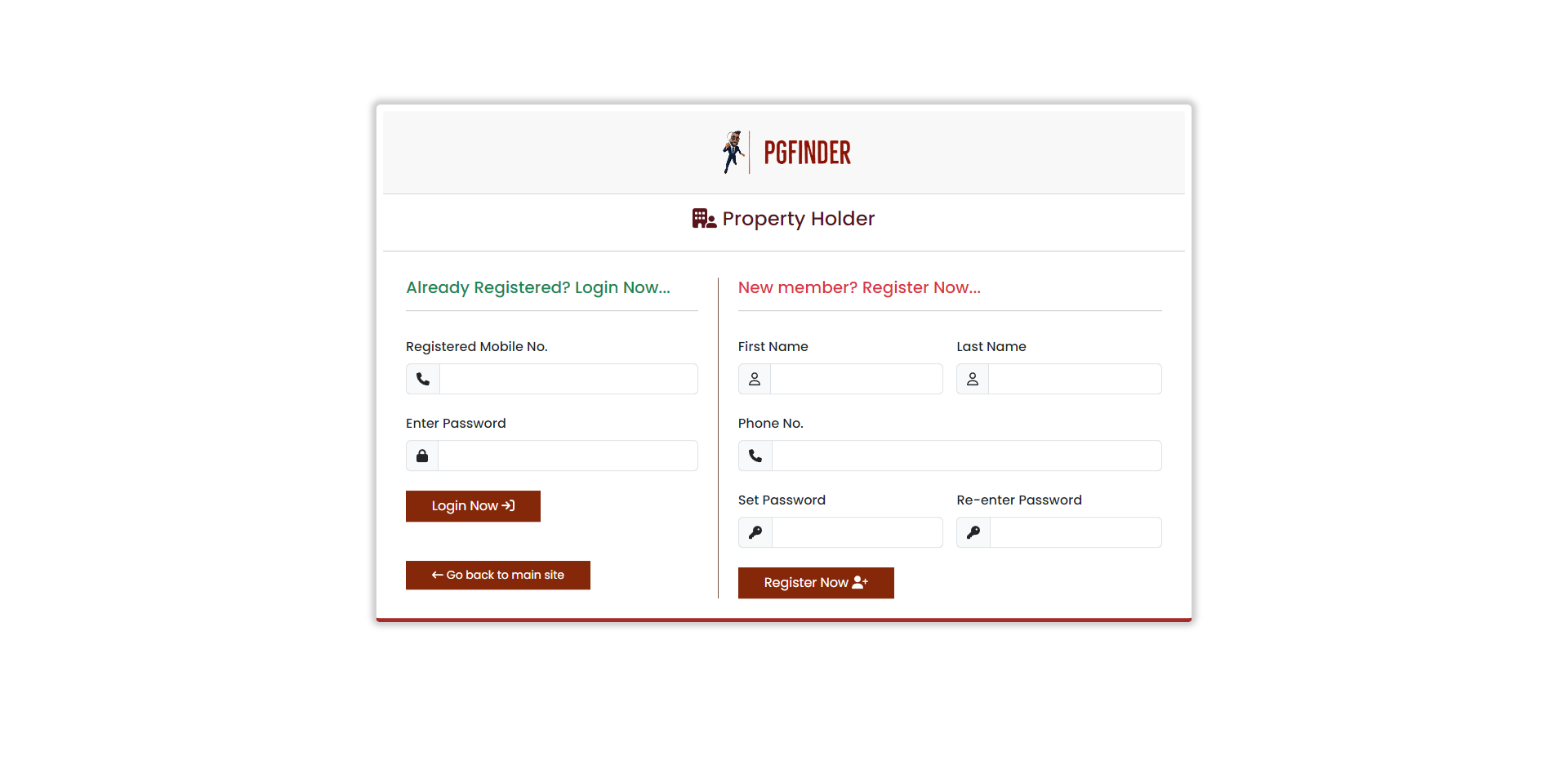 Prop_Holder_Registration_Login